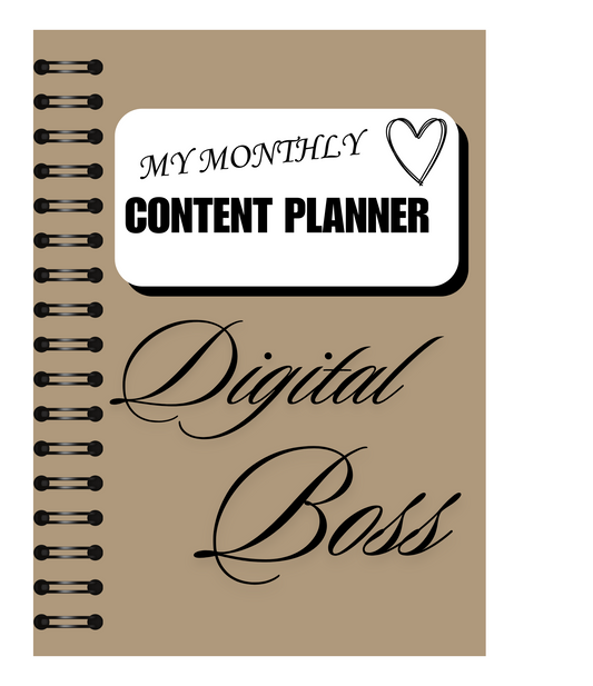 My Monthly Content Planner